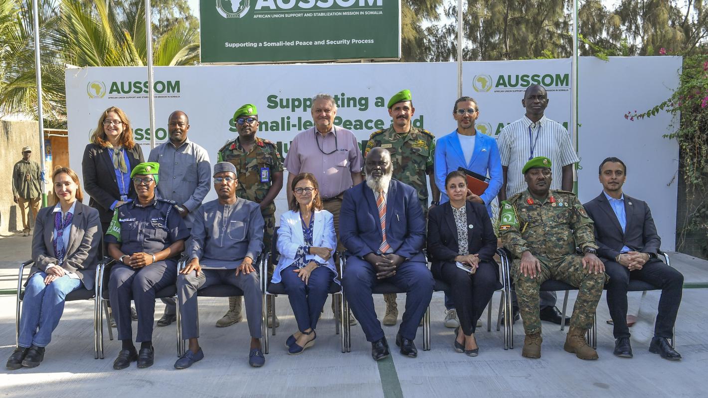 group of staff posing