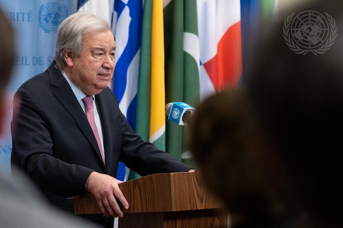 Secretary-General Briefs Press on Situation in Gaza Secretary-General Briefs Press on Situation in Gaza