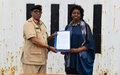 UNSOS hands over 200 tents to Somali National Army through the SSF Trust Fund