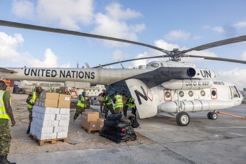 group of staff posing