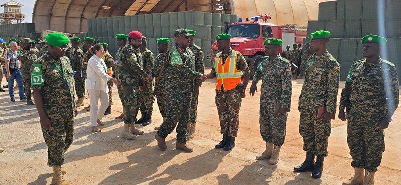 group of staff posing